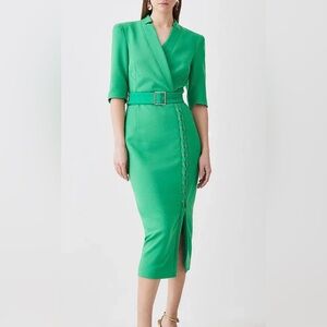 Karen Millen Lace up Forever Midi dress